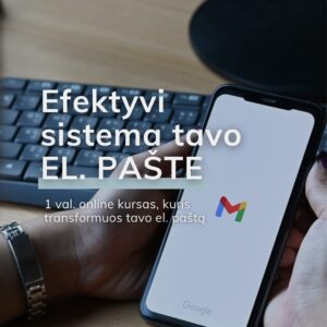 1 val. online kursas - transformuok el. paštą į efektyvią sistemą